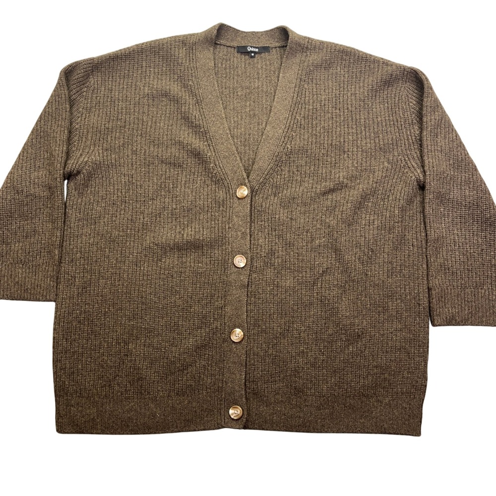 Quince Oversized Mongolian Cashmere Boyfriend Cardigan